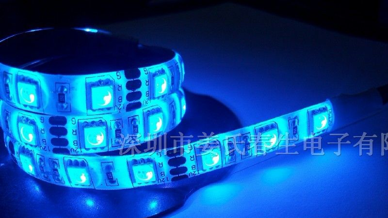 5050软灯条,LED灯条,蓝灯,60灯/M,IP65,LED珠宝柜台灯