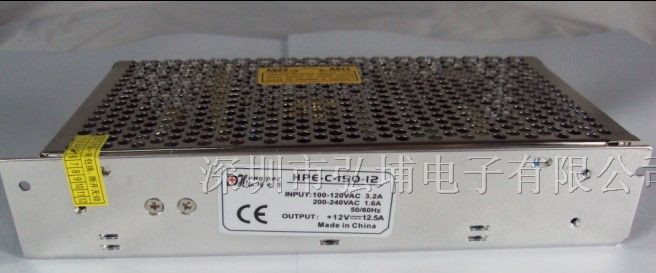 供应150W 12V12.5A开关电源 监控 显示屏、LED、软灯条