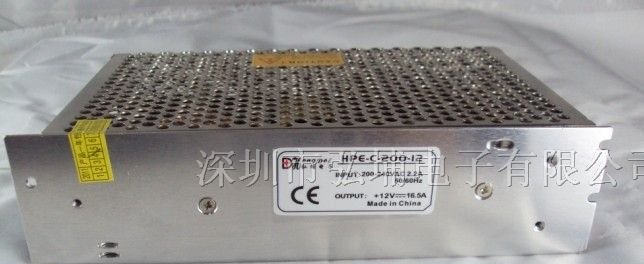 供应200W 12V16.5A 开关电源显示屏、LED 灯带、软灯条