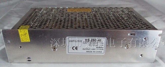 供应S-250W 48V5.2A 开关电源 工业安防监控电源
