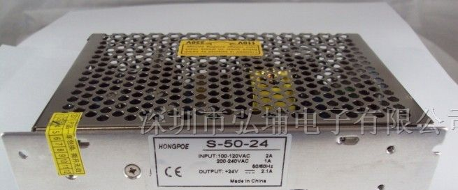 供应50W 开关电源 48V1A工业 LED灯带专用 软灯条用