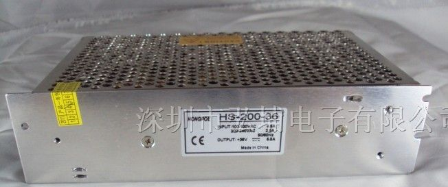 供应200W 36V5.6A 开关电源 工业电源 LED灯带 软灯条
