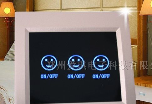 供应三路触摸遥控开关--爱琪智能开关--浅香槟金色
