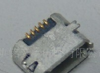 供应新款micro USB插座，5P无柱全贴 5P USB接口插座