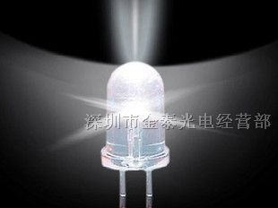 供应5mm 白色LED 超高亮LED LED灯珠 LED发光管