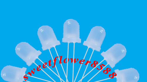 供应10mm 雾状灯 LED灯珠 LED发光管
