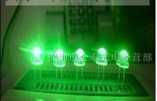 供应3mm 绿色LED 超高亮LED LED发光二极管 LED灯珠