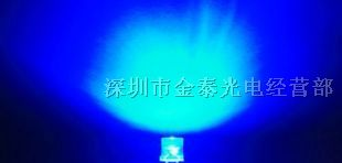供应5mm 蓝色LED 超高亮LED 平头LED LED发光管