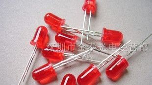 供应5mm 红色LED 超高亮LED LED发光管 LED灯珠
