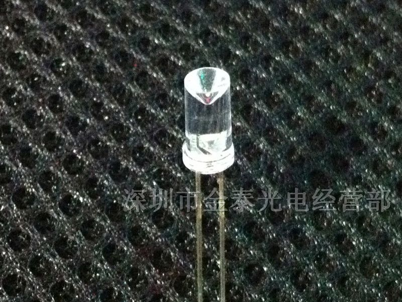 供应F5平头内凹 白色LED LED发光二极管 LED灯珠
