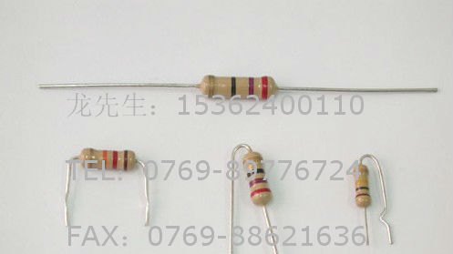 供应CF1/6W 1/4W 1/2W 1W 2W 3W 5W等碳膜电阻