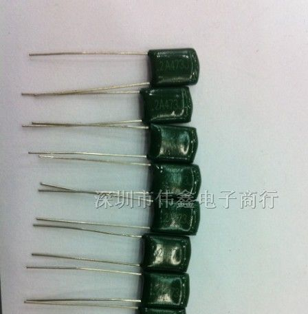 供应国产全新无铅环保涤纶电容CL11聚脂膜电容2A473J