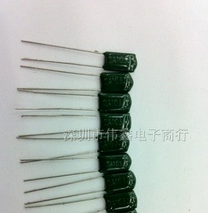 供应国产全新无铅环保涤纶电容CL11聚脂膜电容2A103J