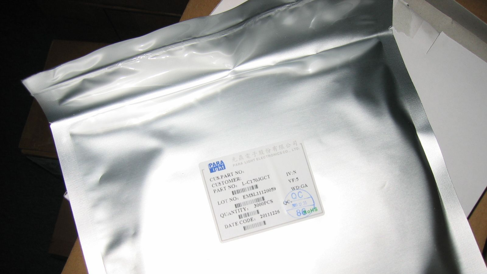 供应PARALIGHT二极管 L-C170JGCT黄红绿