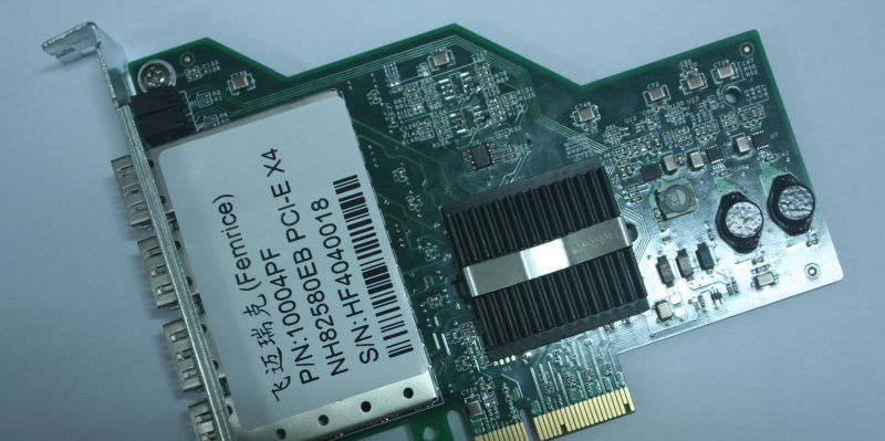 四口光纤网卡  INTEL82580芯片   PCI-E插槽