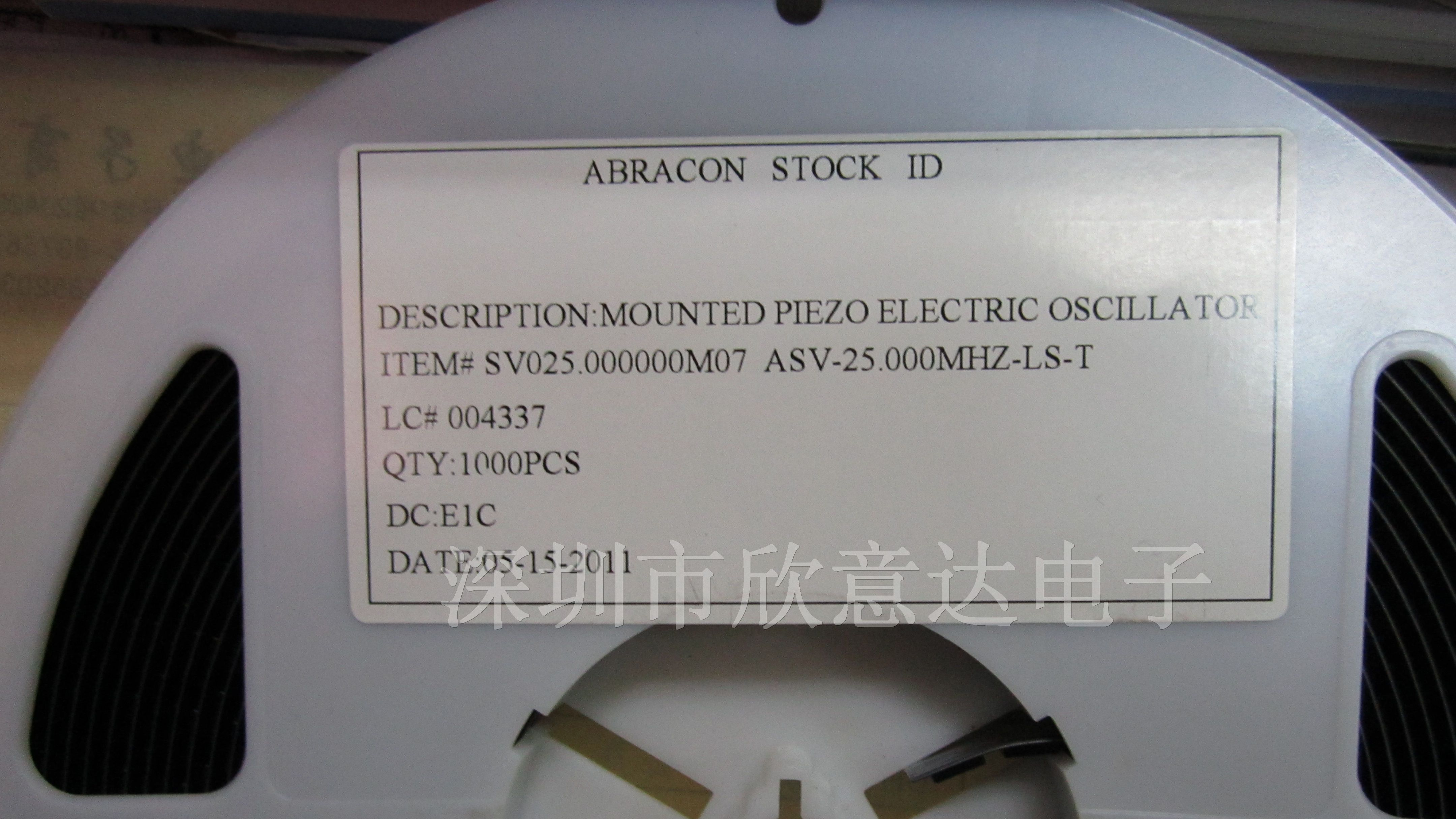 供应晶振ASV-25.000MHZ-LS-T
