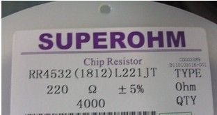 现货供应大功率泰铭SMD贴片电阻2512/ 1K /±5%