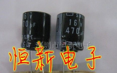 进口铝电解电容 16V470UF 10X12 黑金刚SME