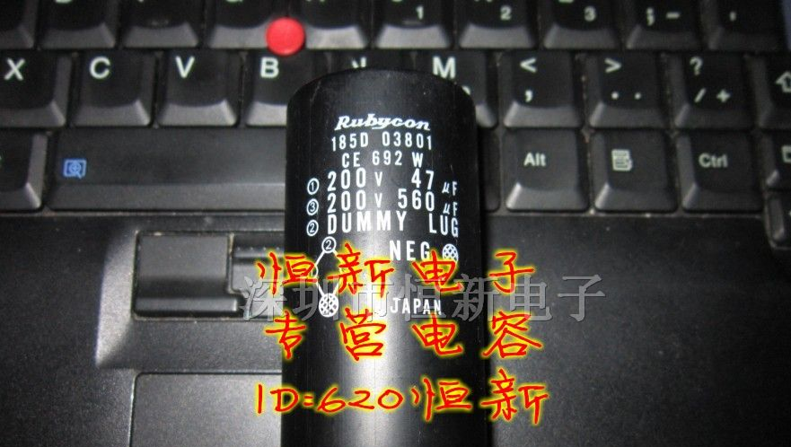 日本 红宝石 电容 200V560UF 35X60 185D 4P