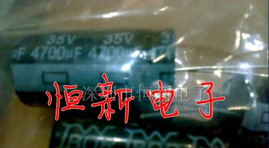 台产TBOR铝电解电容 35V4700UF 18X35 实图现货拍摄