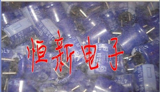 原装松下铝电解电容 25V470UF 10X12 AM系列 短脚