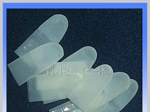 供应切口磨砂手指套 防静电手指套