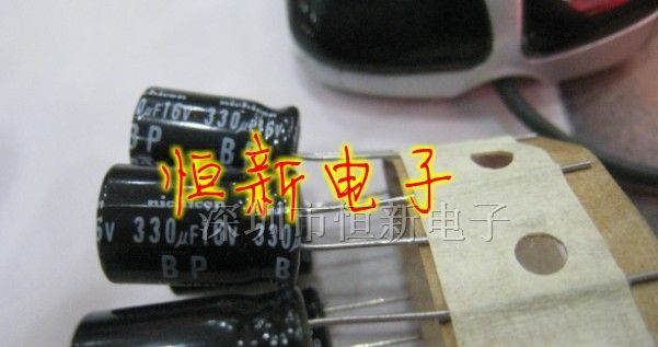 原装NICHICON尼吉康BP无极铝电解电容16V330UF 10X16