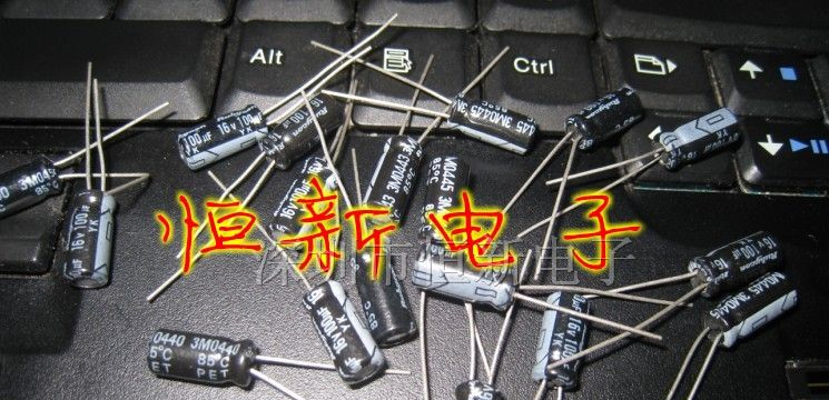 原装红宝石RUBYCON铝电解电容 16V100UF 5X11 YK系列