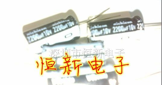 NICHICON铝电解电容 10V2200UF 10X20 VR系列 实图