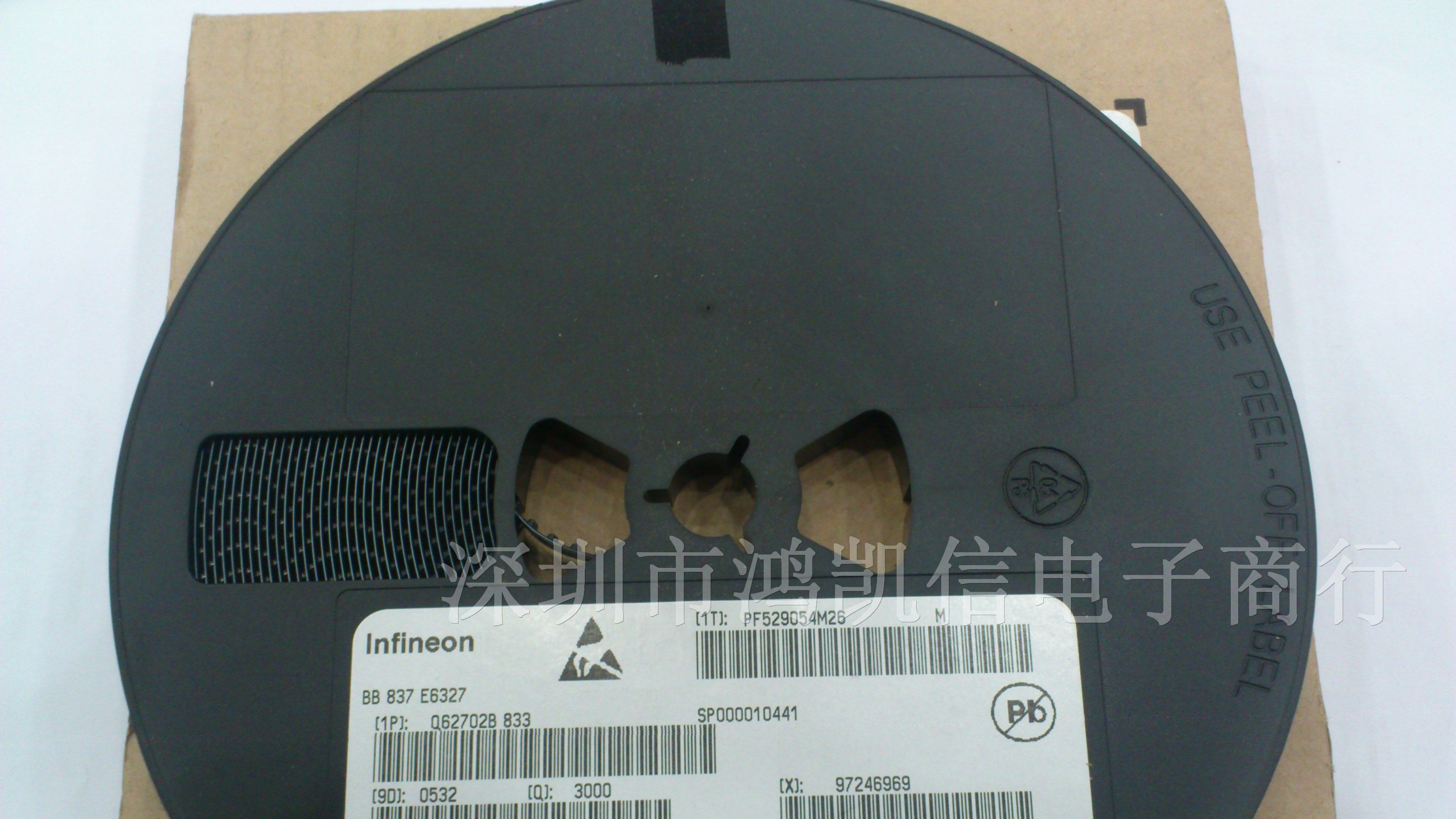 供应Infineon 20mA,35V硅调谐变容二极管BB837/M