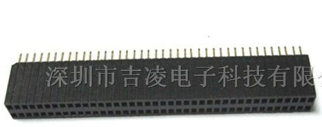 供应1.27单排母 180度 H=4.6连接器