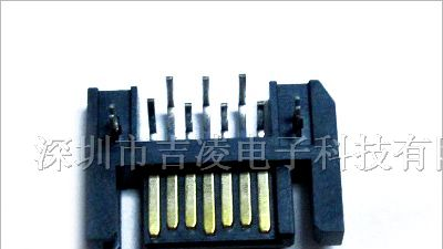 供应SATA 7P三面包90度双排 连接器