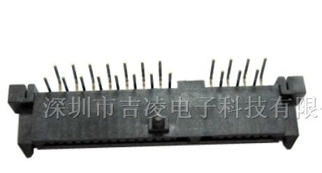 供应SATA 7+15P母座双弯90°带中柱 连接器