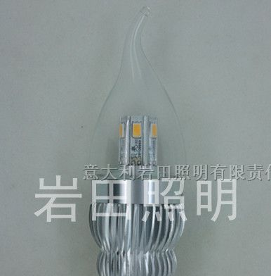供应LED水晶灯专用配套灯泡、可调光LED水晶灯蜡烛灯泡