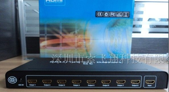 HDMI分配器 1X8 一进八出