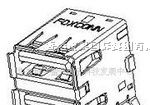 供应Foxconn富士康UB11123-8HD4-4F usb连接器