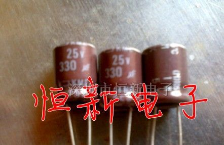 进口 化工黑金刚电容 25V330UF10X13KMZ系列高频低阻
