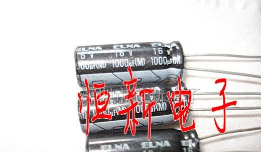 ELNA 铝电解电容 16V1000UF 10X20 实物拍摄