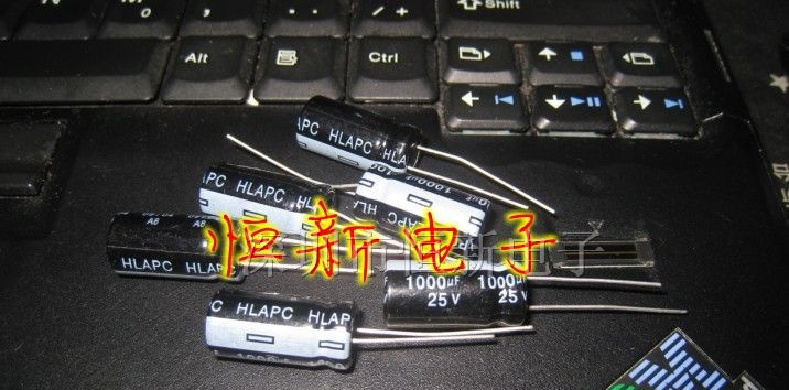 优质国产主板电源液晶维修铝电解电容25V1000UF 10X20