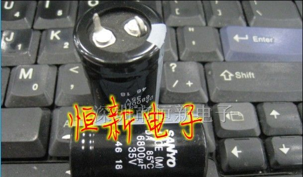 原装三洋铝电解电容 35V6800UF 22X35 DA系列 85C