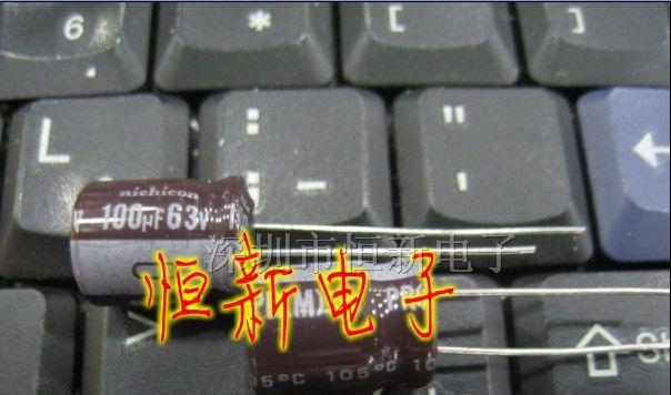 原装日产NICHICON 铝电解电容 63V100UF 10X13 PR系列