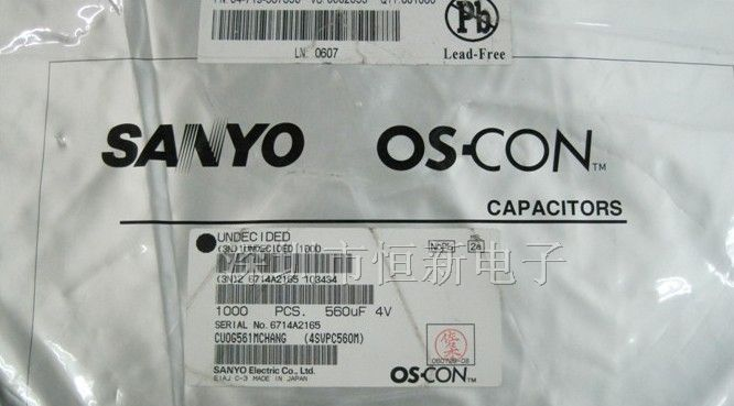 进口固态电解电容4SVPC560M