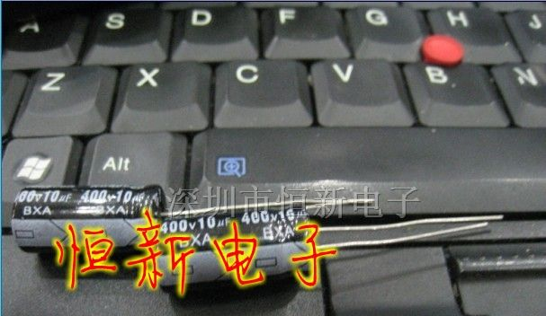 优质国产红宝石铝电解电容400V10UF 10X20 实图现货