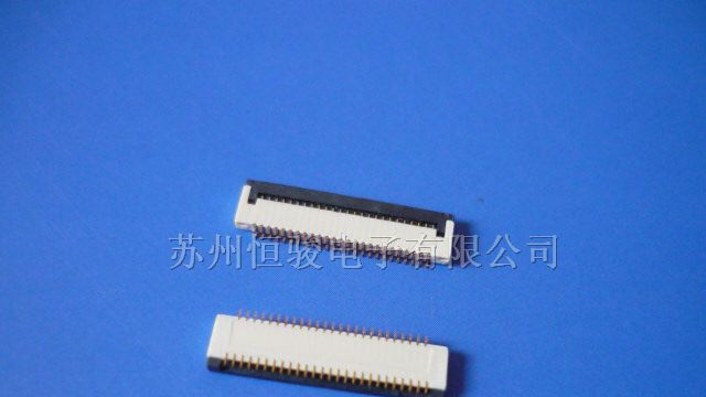 0.3间距39P针翻盖FPC连接器H=1.5(6600-G39N-03R)