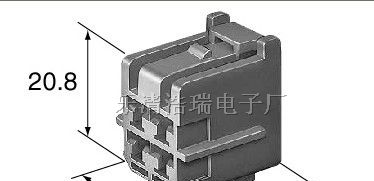 供应汽车连接器/胶壳/端子6098-1489住友SWS4芯连接器