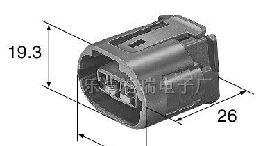 供应汽车连接器/端子/插件6189-0443住友3芯护套SWS