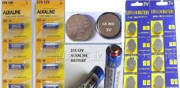 供应遥控器专用AAA1.5V12V碱性电池3V锂电池