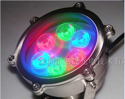 供应5WLED水底灯，5W水底灯，5WLED喷泉灯，LED水池灯