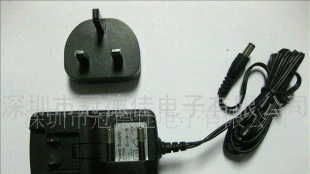 供应12V1A13.5V400MA可换头电源适配器充电器