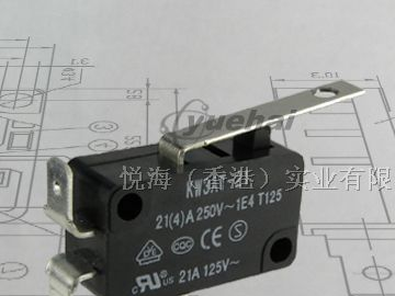 供应KW3A微动开关16A 250VAC 多国认证环保标志